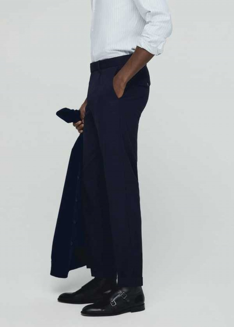 Mango Pleat Detail Vlna Pants | MNG-22481