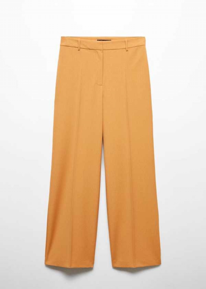 Mango Pleat Rovný Trousers | MNG-24367