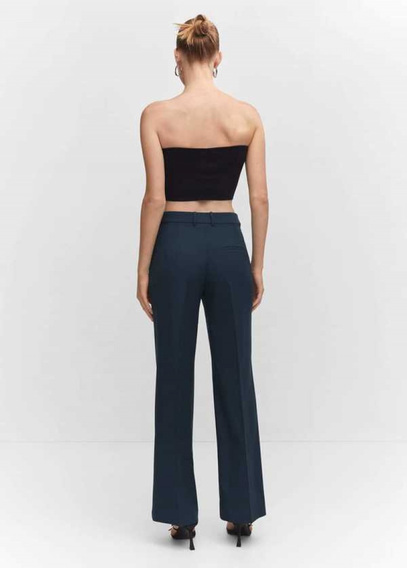 Mango Pleat Rovný Trousers | MNG-24467