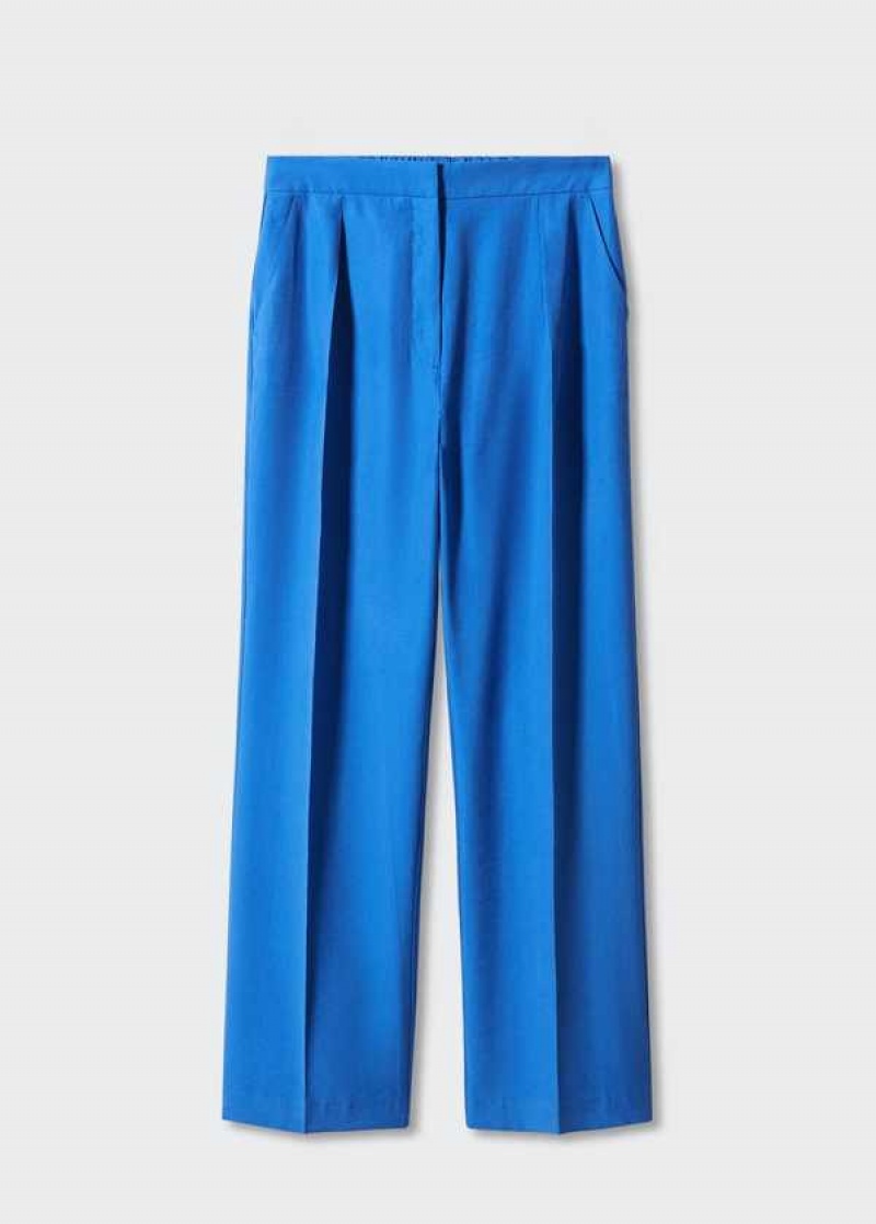 Mango Pleat Rovný Trousers | MNG-24515