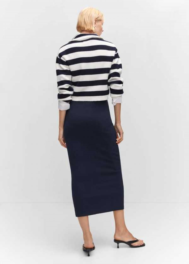 Mango Pletené Bavlněné Skirt | MNG-24203