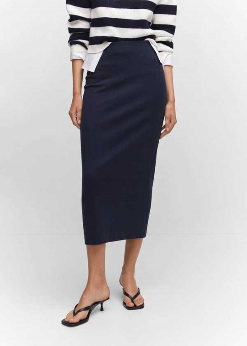 Mango Pletené Bavlněné Skirt | MNG-24203