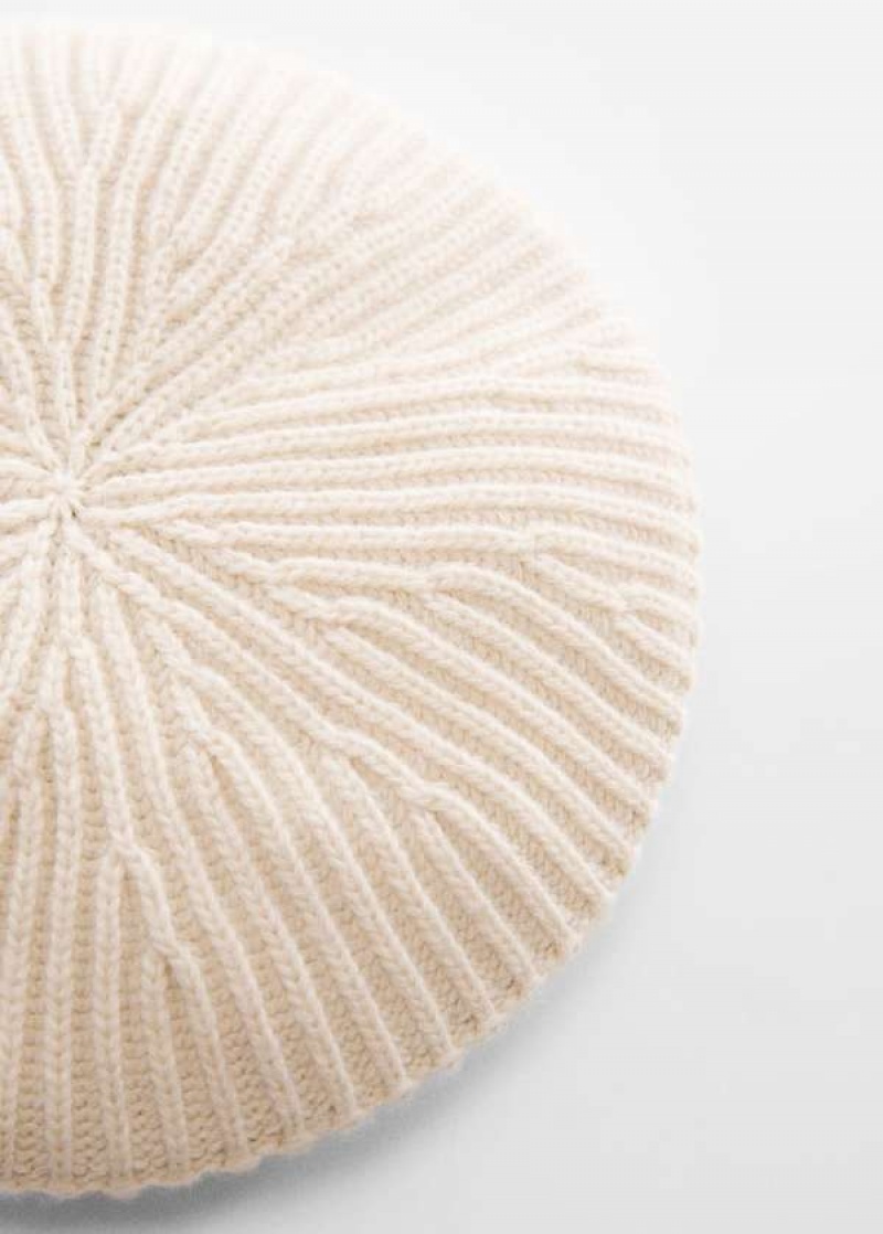 Mango Pletené Beret Hat | MNG-22688