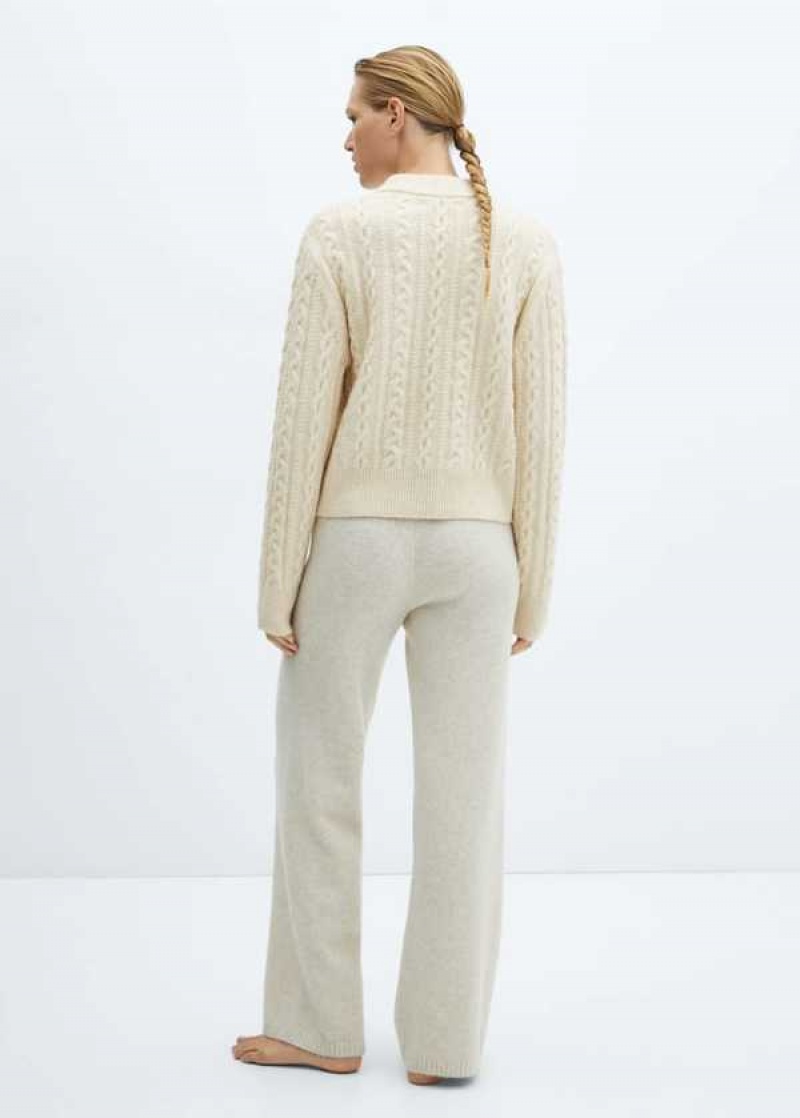 Mango Pletené Braided Svetrové | MNG-23710