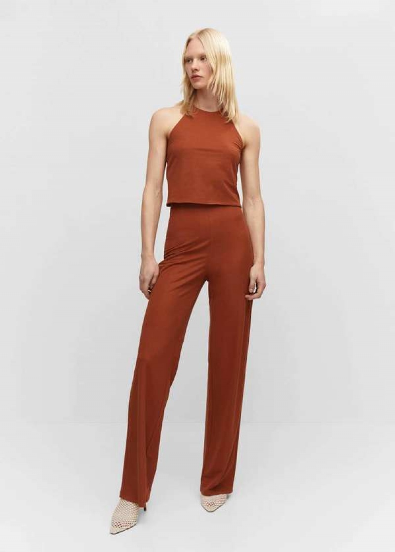 Mango Pletené Wideleg Pants | MNG-24404