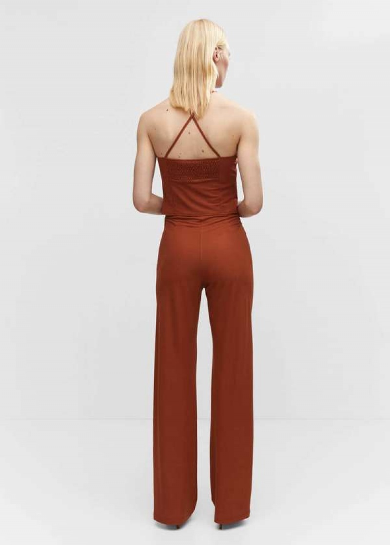 Mango Pletené Wideleg Pants | MNG-24404