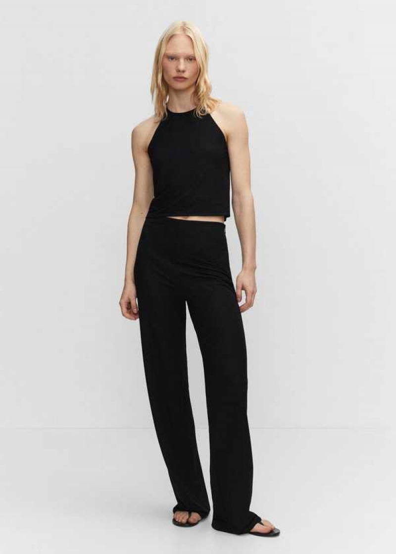 Mango Pletené Wideleg Pants | MNG-24421