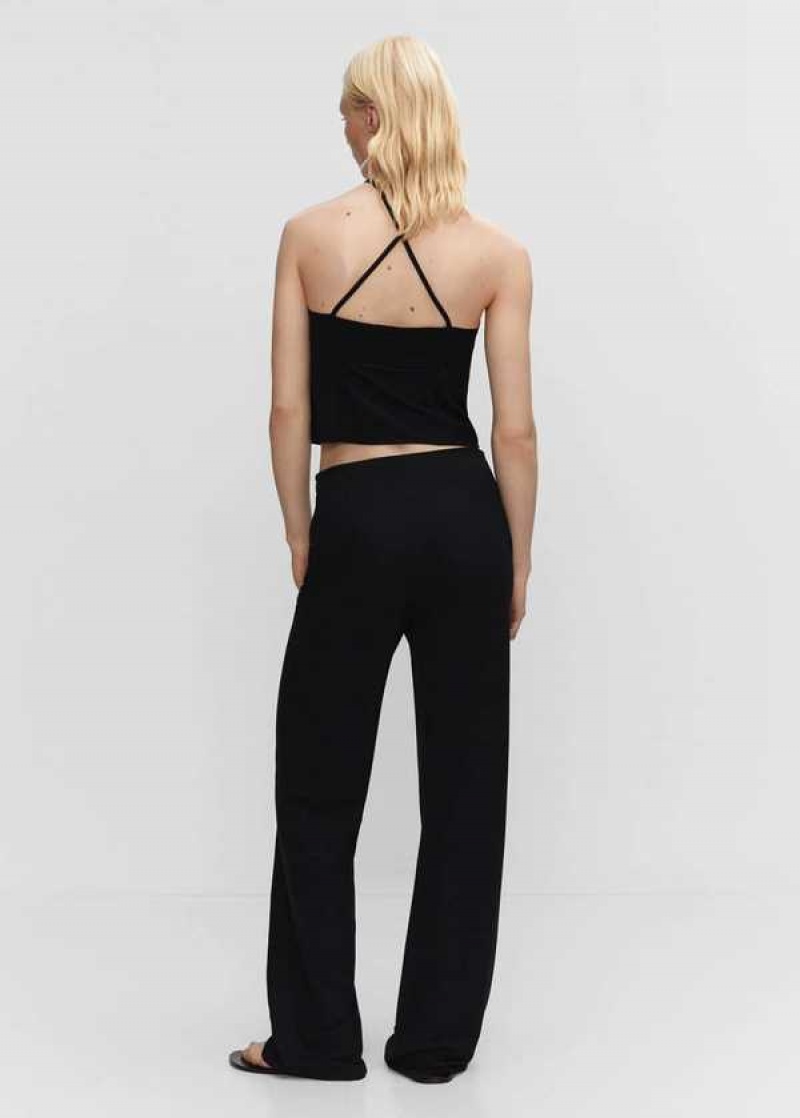 Mango Pletené Wideleg Pants | MNG-24421