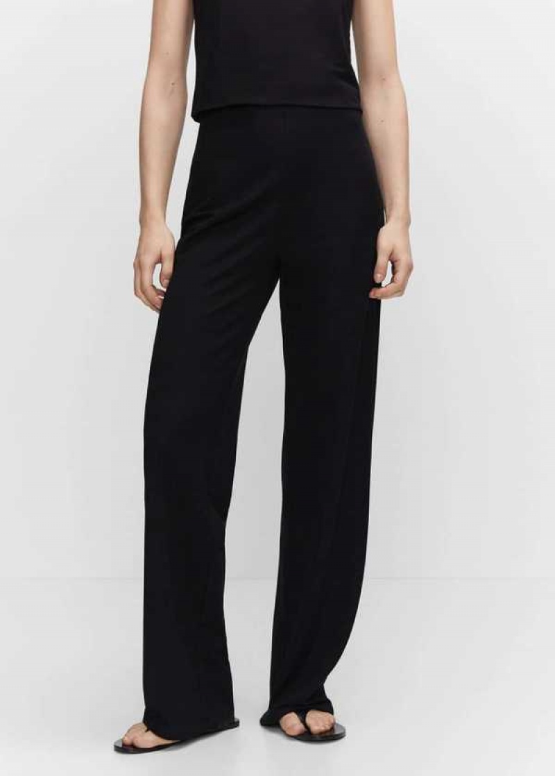 Mango Pletené Wideleg Pants | MNG-24421