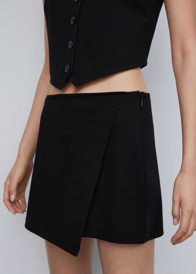 Mango Pletené Wrap Mini-skirt | MNG-24012