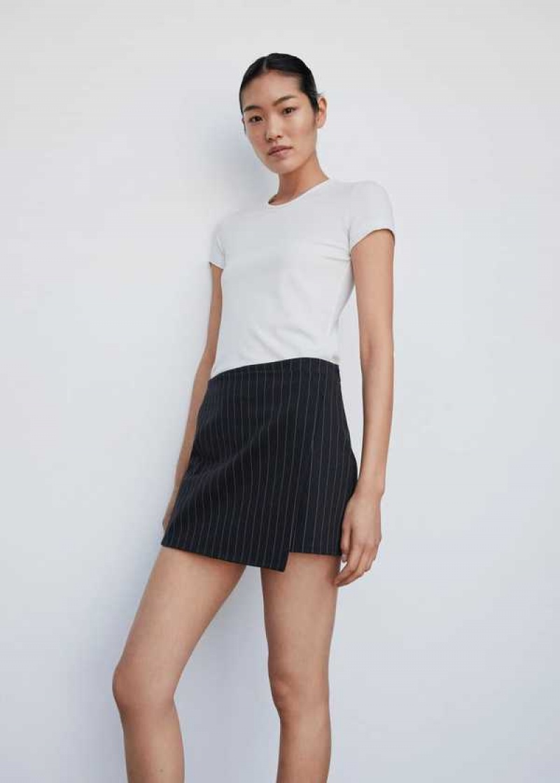 Mango Pletené Wrap Mini-skirt | MNG-24150