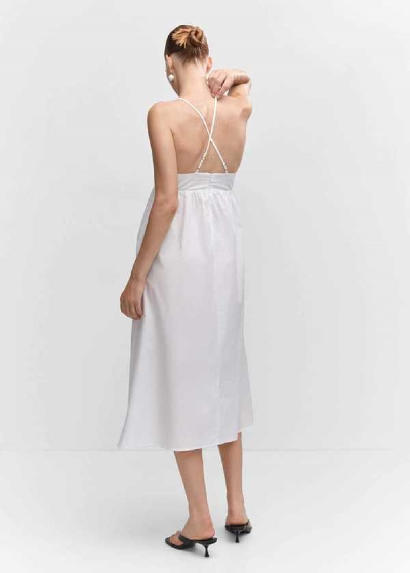 Mango Pletené Šaty With Open Back | MNG-26081