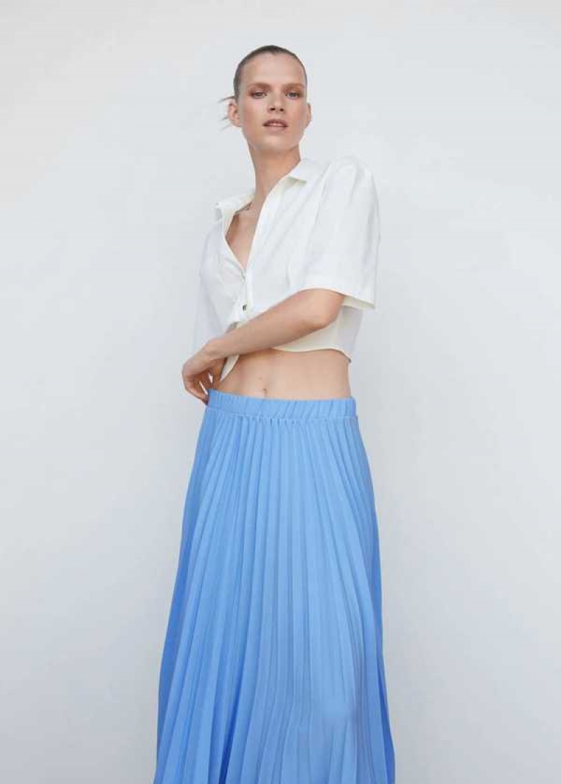 Mango Plisovaný Asymmetric Skirt  | MNG-24148