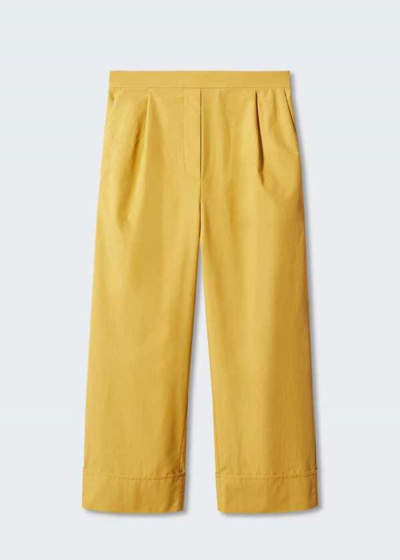 Mango Plisovaný Culottes Pants | MNG-24449