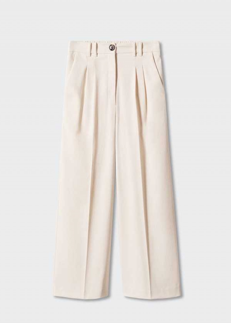 Mango Plisovaný Culottes Pants | MNG-24469