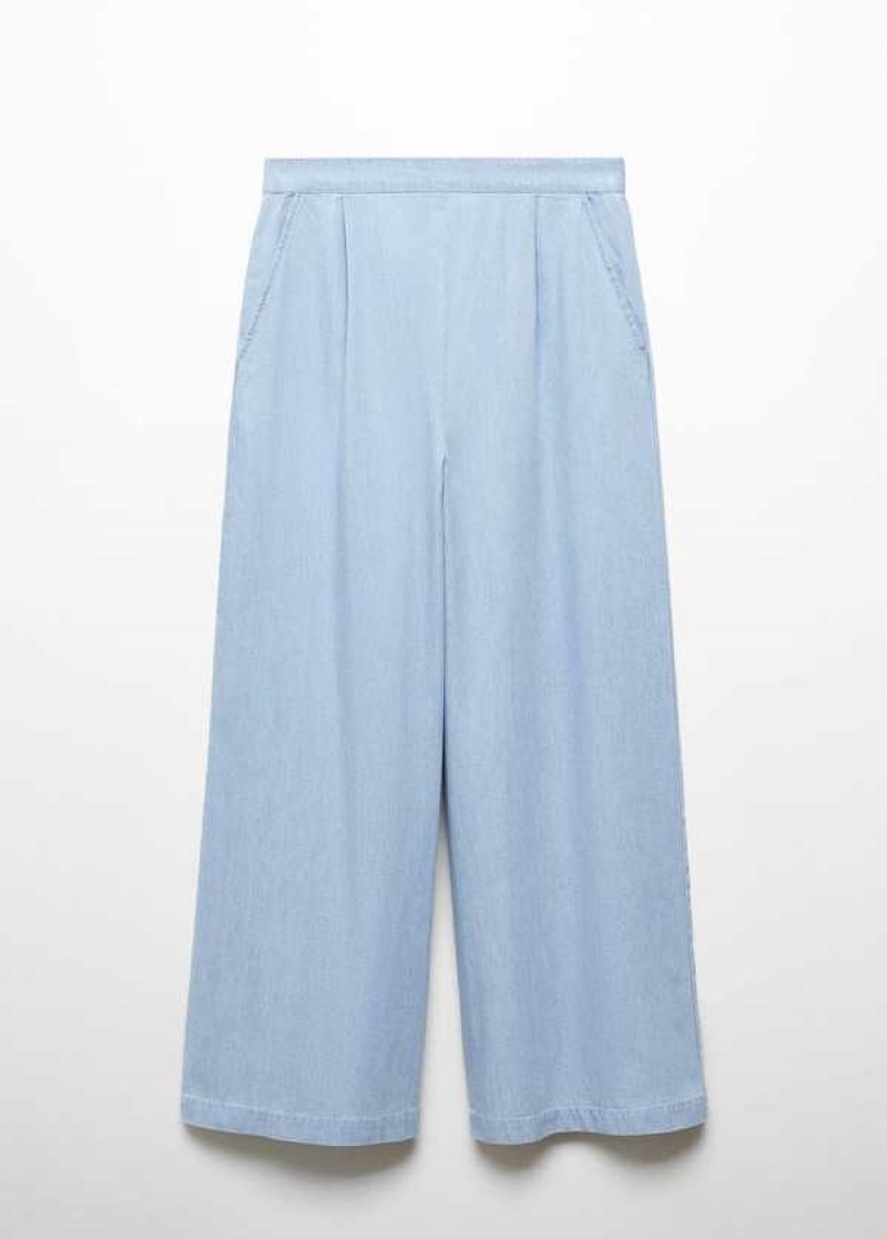 Mango Plisovaný Culottes Pants | MNG-24561