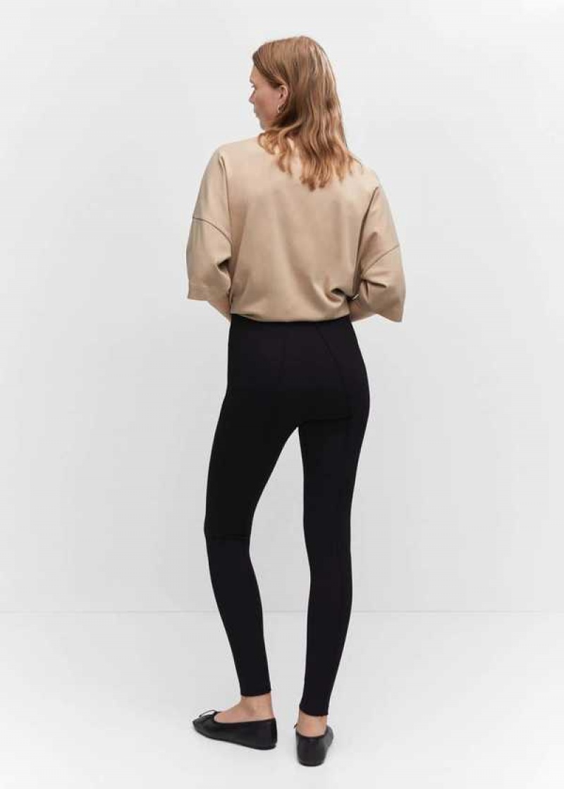 Mango Plisovaný Hubená Leggings | MNG-24444