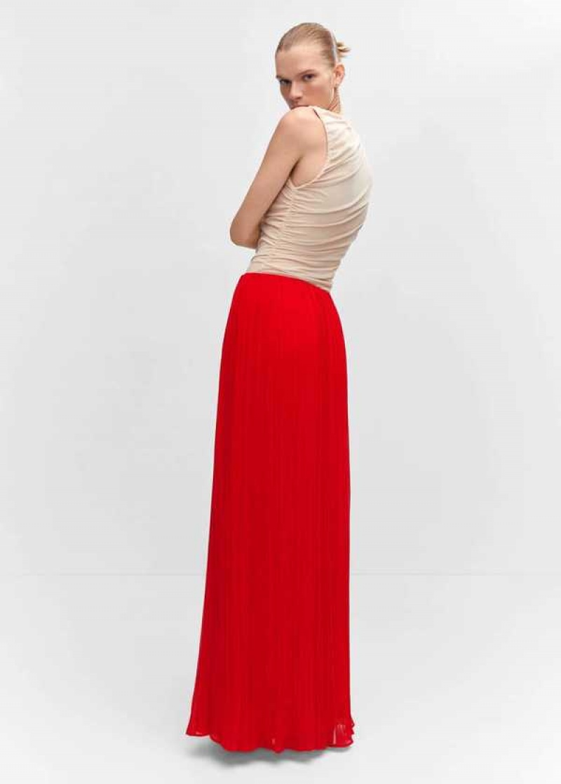 Mango Plisovaný Long Skirt | MNG-24095