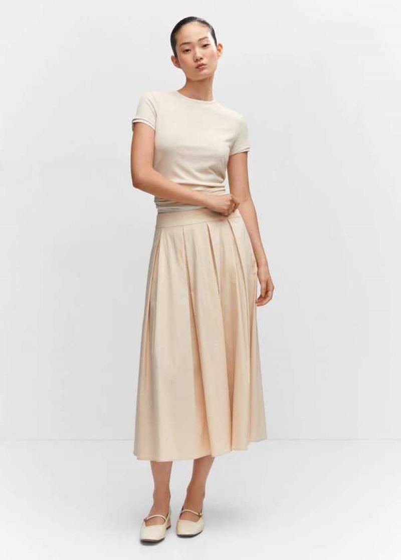 Mango Plisovaný Midi Skirt | MNG-24042