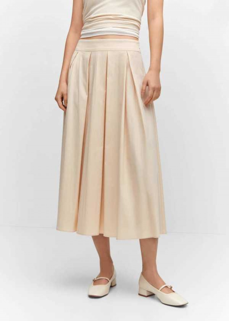 Mango Plisovaný Midi Skirt | MNG-24042