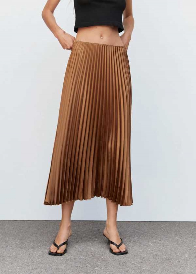 Mango Plisovaný Midi Skirt | MNG-24187