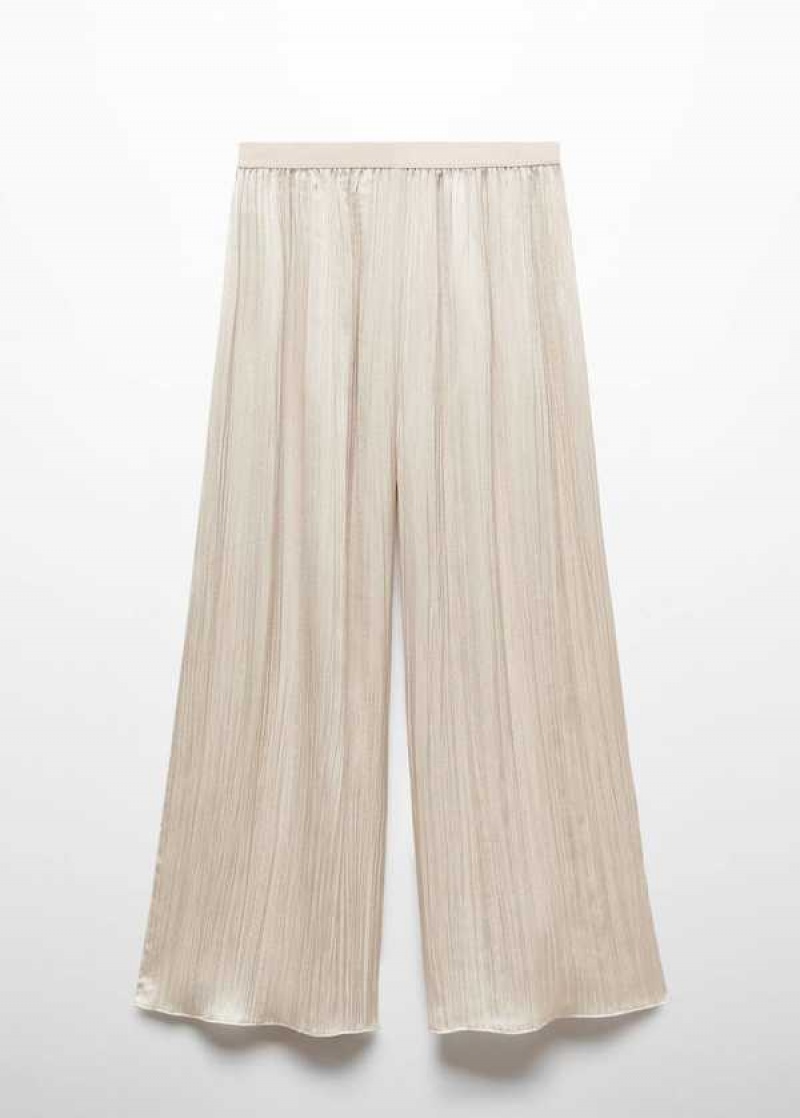 Mango Plisovaný Palazzo Pants | MNG-24440