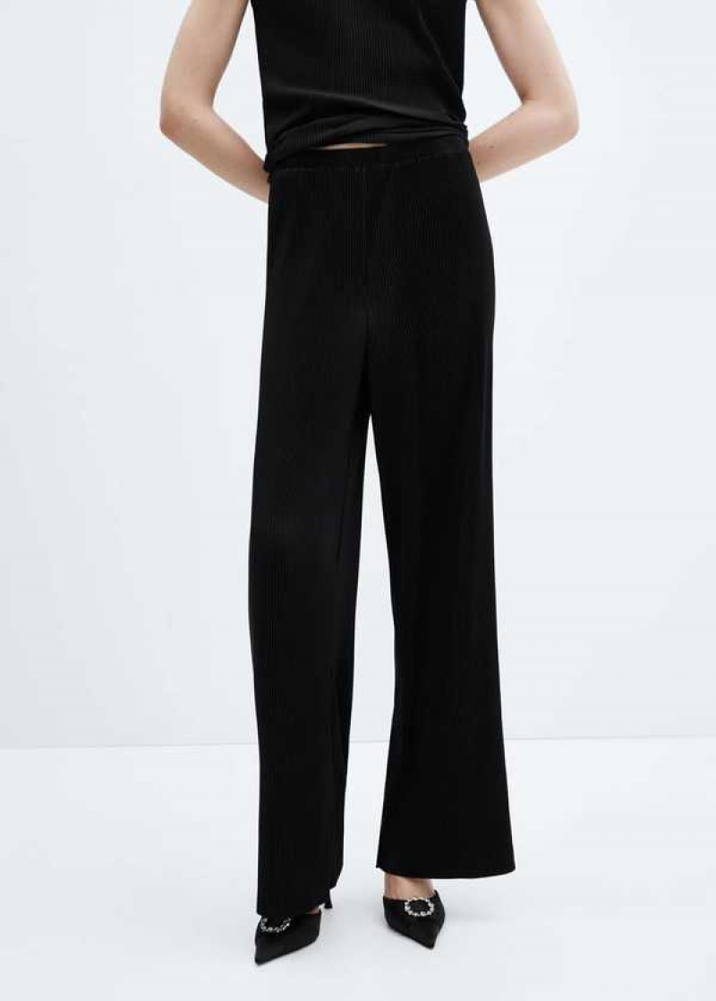 Mango Plisovaný Palazzo Pants | MNG-24583