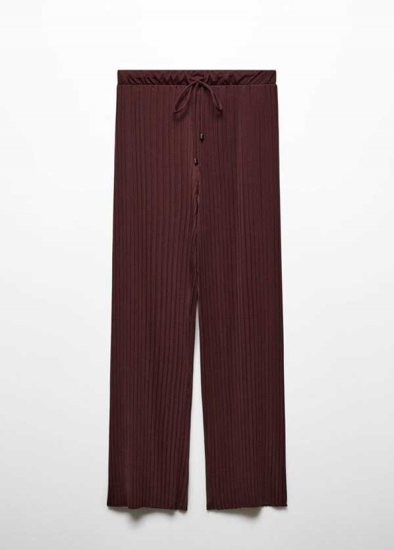 Mango Plisovaný Rovný Trousers | MNG-24570