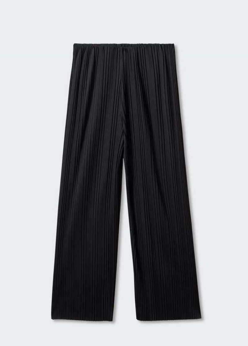 Mango Plisovaný Wideleg Pants | MNG-24374