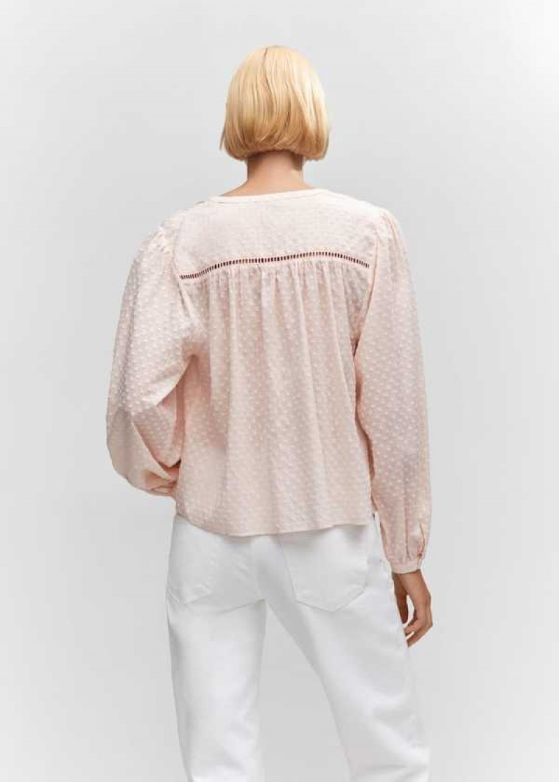 Mango Plumeti Bavlněné Blouse | MNG-25264