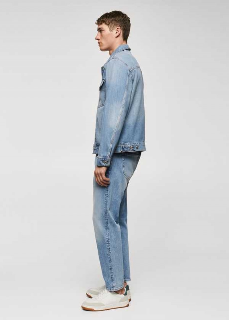 Mango Pocket Denim Overshirt | MNG-22614