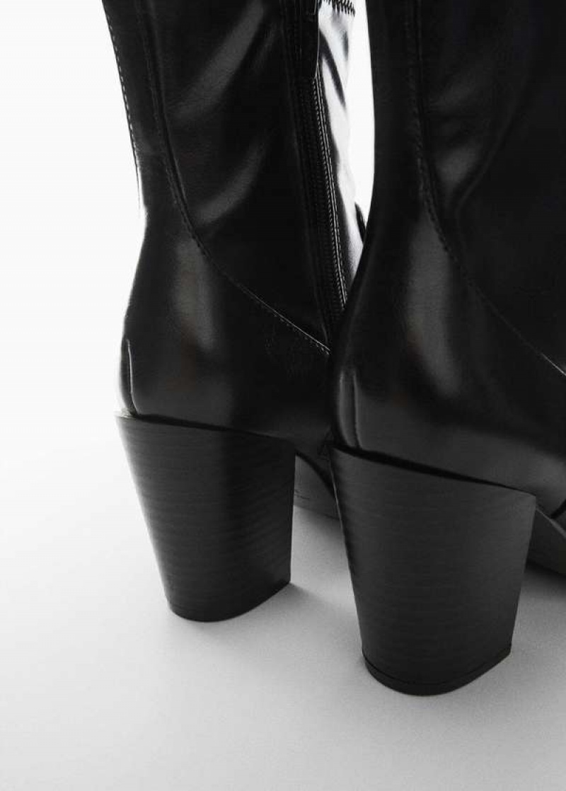 Mango Pointed-toe Ankle Boot Swith Na Zip Closure | MNG-23556