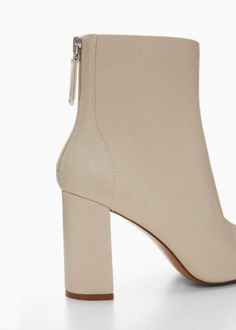 Mango Pointed-toe Ankle Boot Swith Na Zip Closure | MNG-23443