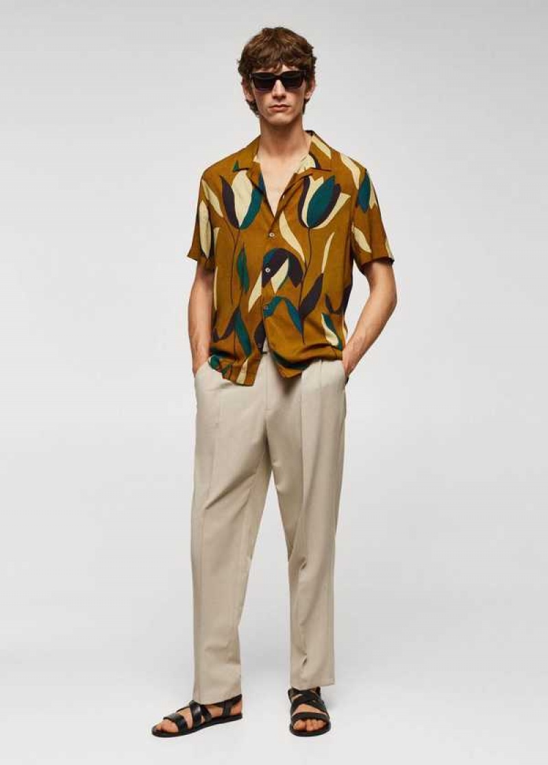 Mango Printed Bowling Shirt | MNG-22077