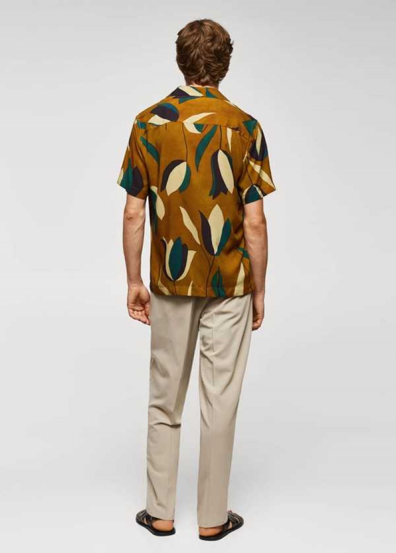 Mango Printed Bowling Shirt | MNG-22077