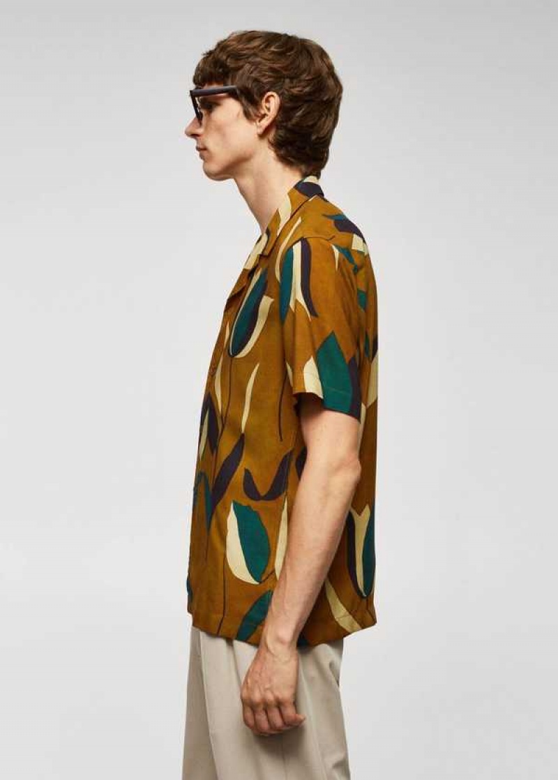 Mango Printed Bowling Shirt | MNG-22077