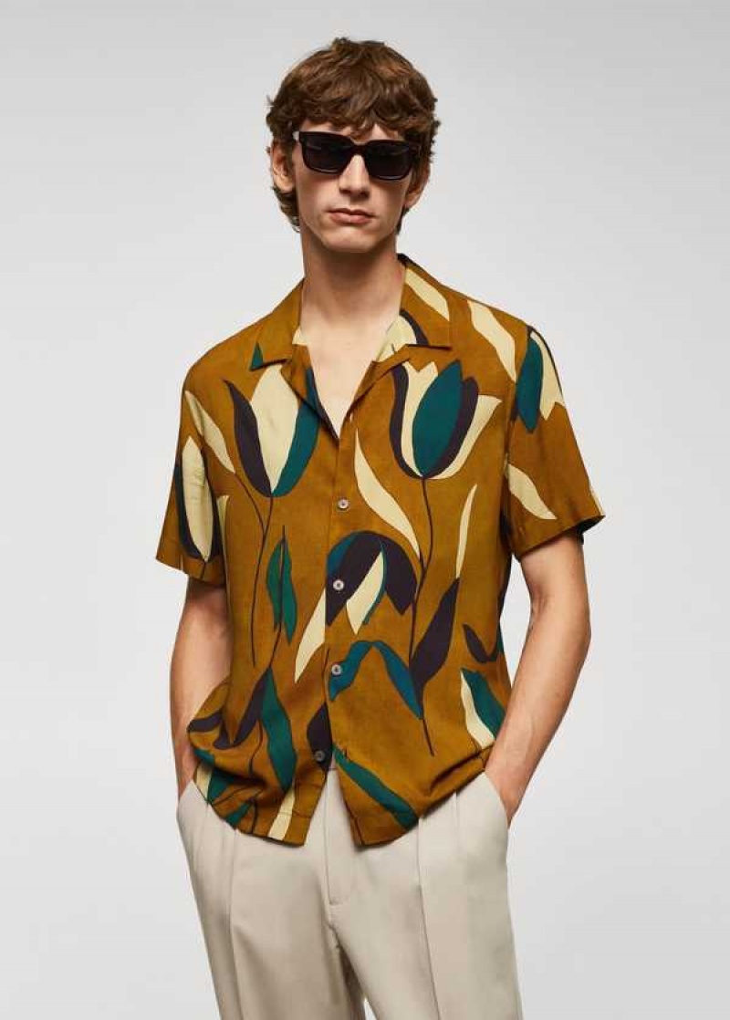 Mango Printed Bowling Shirt | MNG-22077