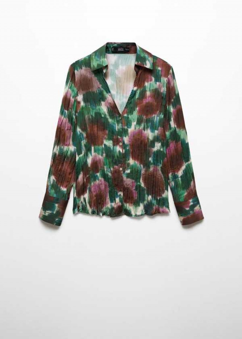 Mango Printed Flowy Shirt | MNG-25297