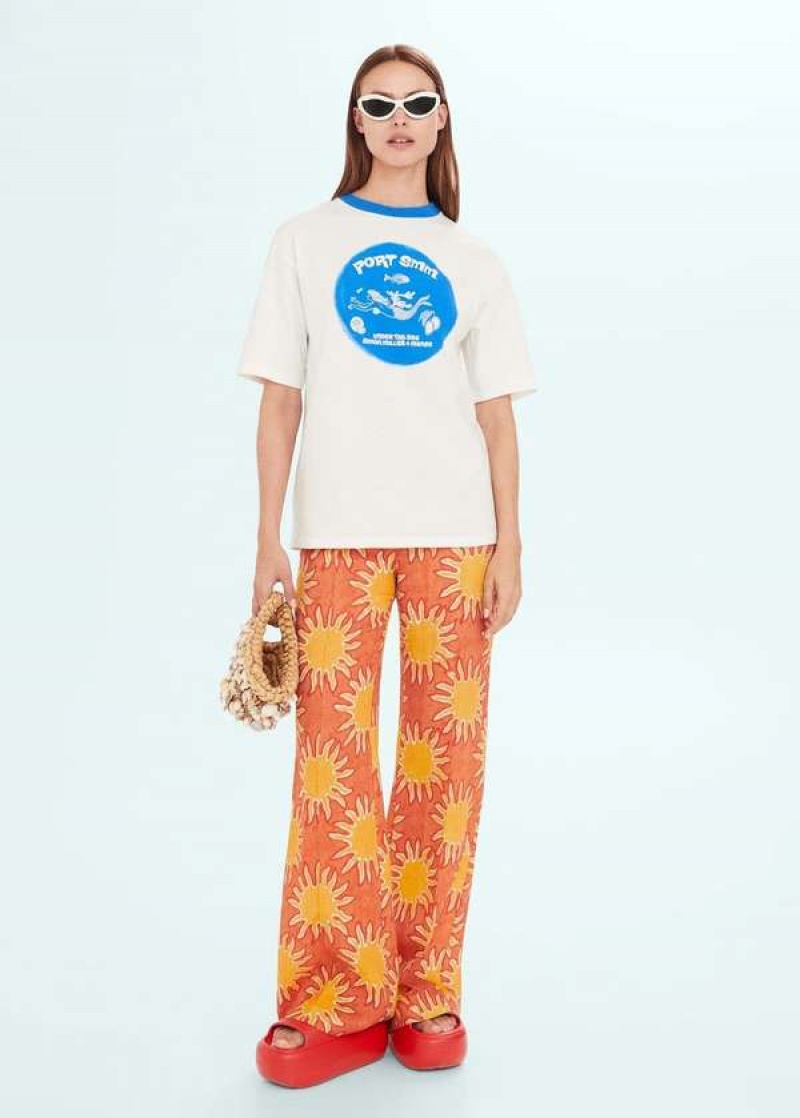 Mango Printed Oversize T-shirt | MNG-25026