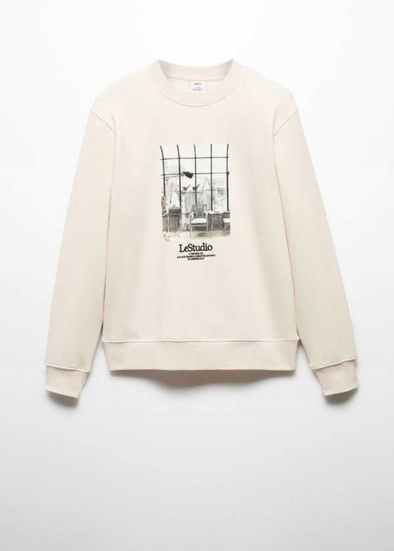 Mango Printed Picture Sweatshirt | MNG-21841