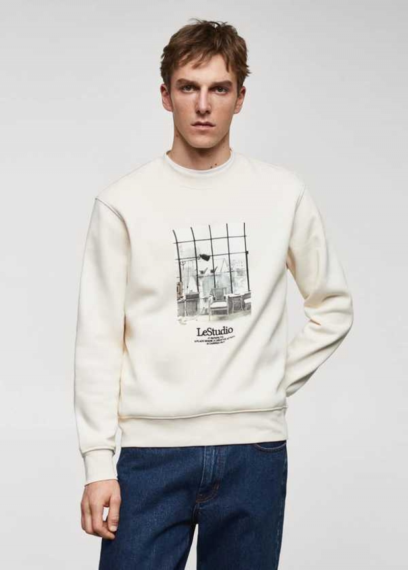 Mango Printed Picture Sweatshirt | MNG-21841