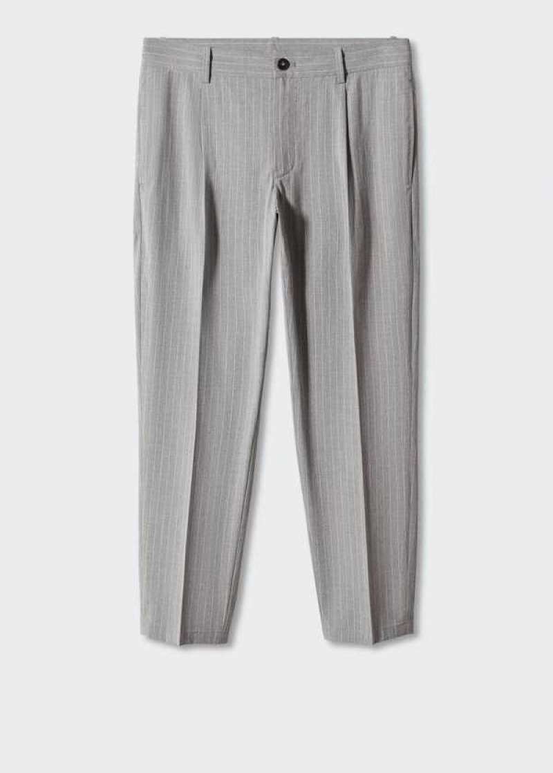 Mango Printed Plisovaný Trousers | MNG-22298