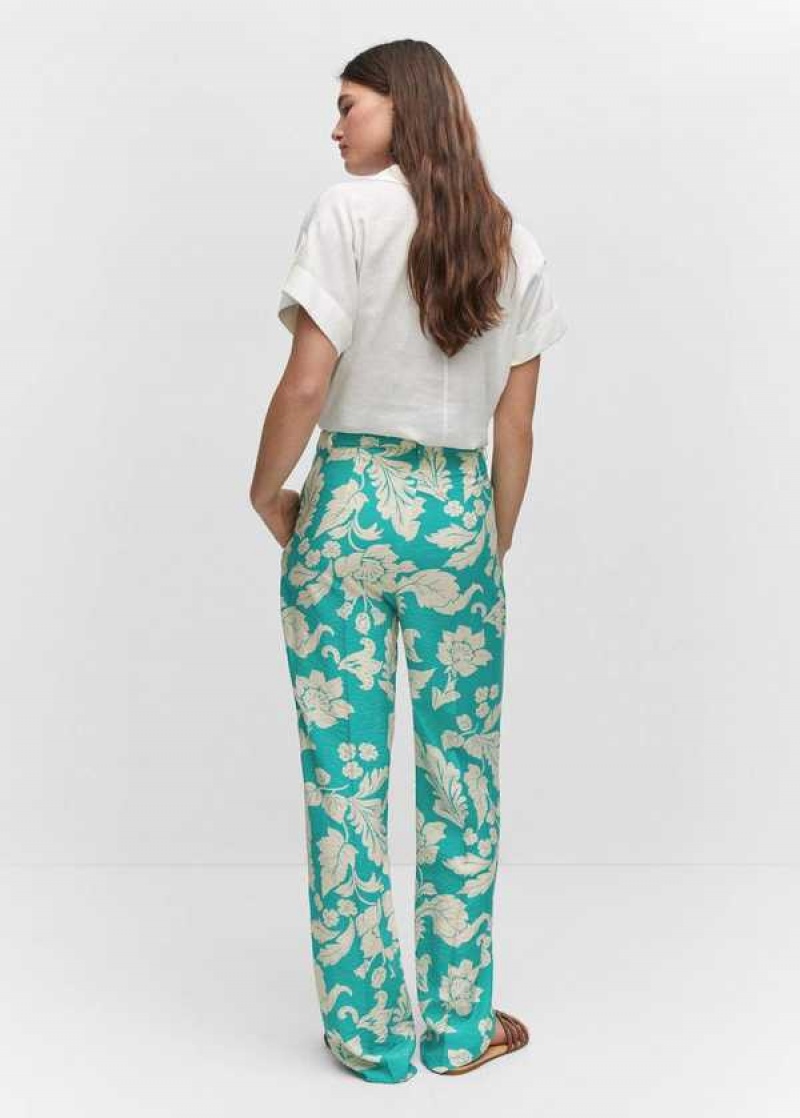 Mango Printed Rovný Pants | MNG-24438