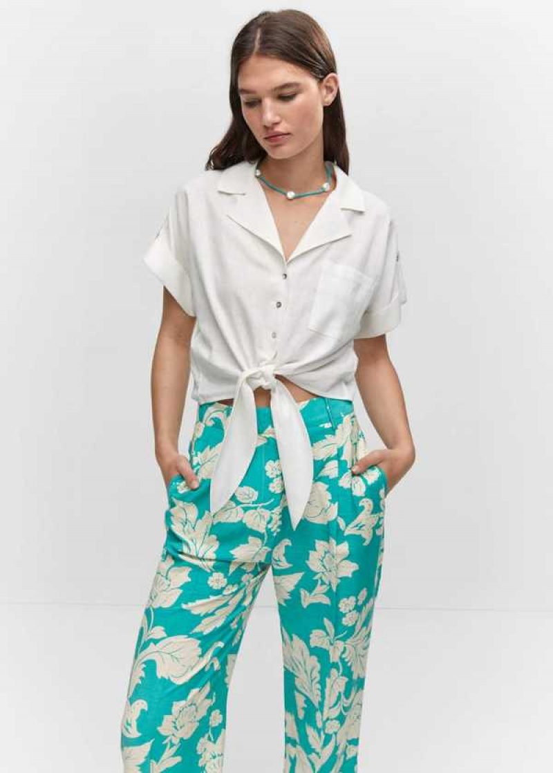 Mango Printed Rovný Pants | MNG-24438