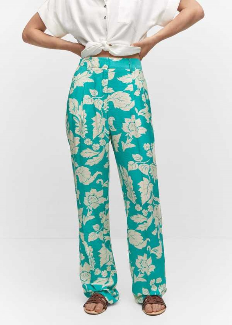 Mango Printed Rovný Pants | MNG-24438