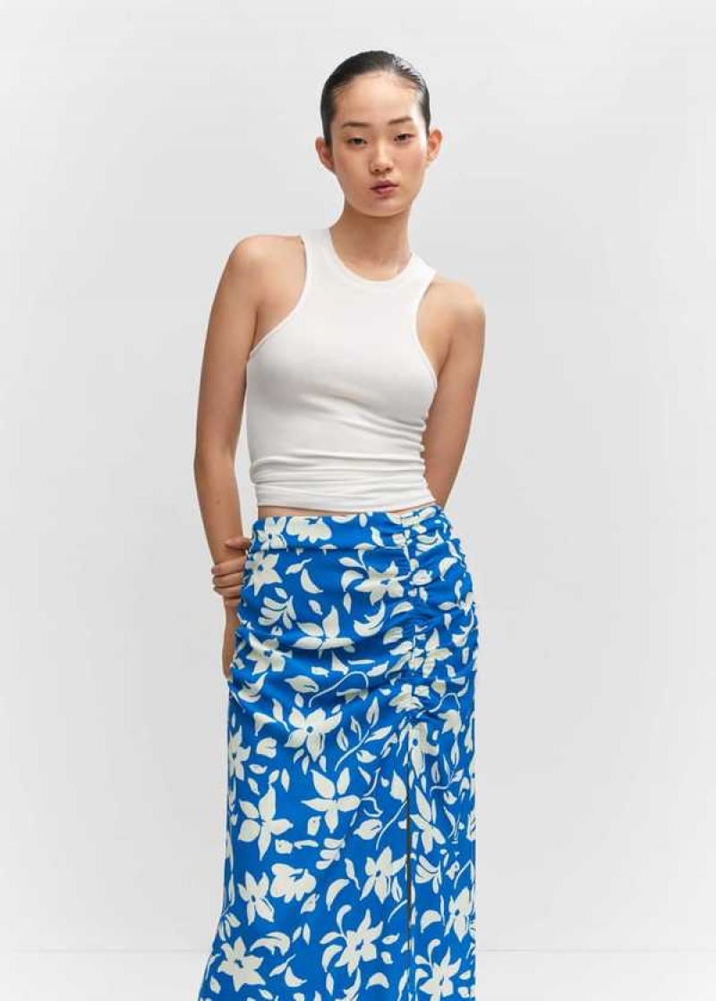 Mango Printed Skirt With Slit | MNG-24114