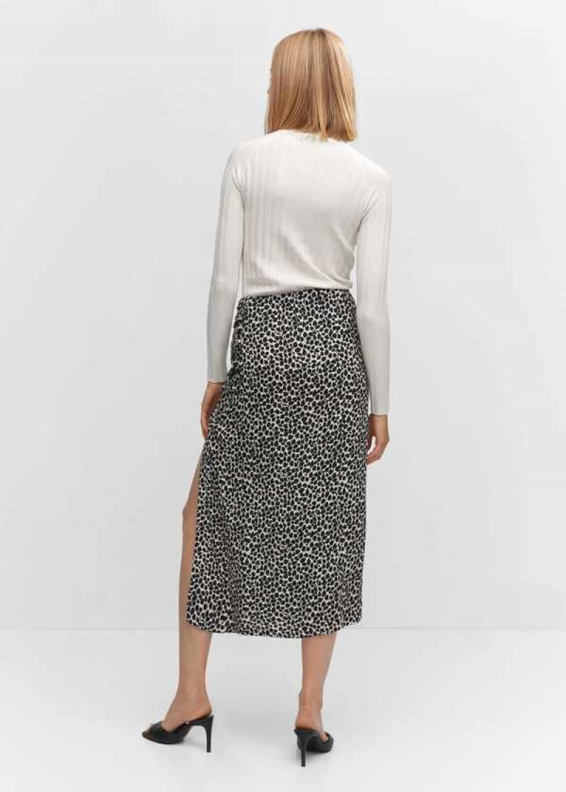 Mango Printed Skirt With Slit | MNG-24159