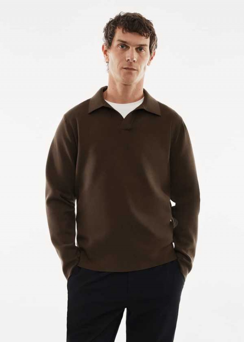 Mango Prodyšný Fine-knit Polo Shirt | MNG-21537