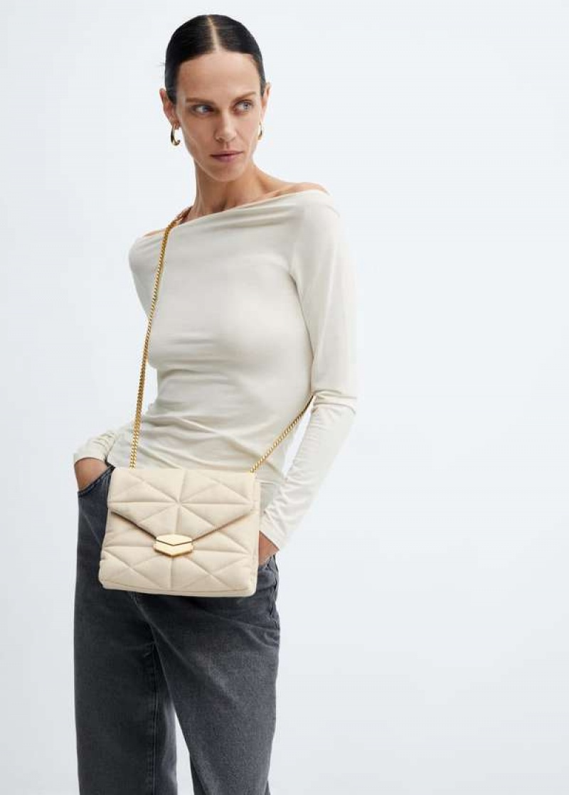 Mango Prošívaný Bag With Flap | MNG-23195