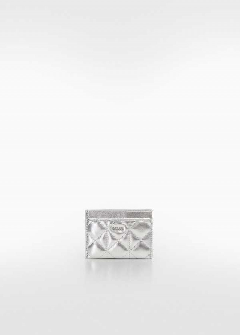 Mango Prošívaný Cardholder With Logo | MNG-23120